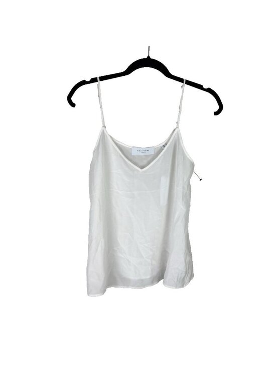 Equipment Tops - Equipment Femme NWT 100% Silk White Cami Tank Top Sz L V-Neck Minimalist Luxe